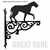 Great Dane Ornate Wall Bracket